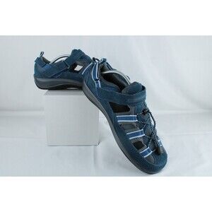 ORTHOFEET 875 New Dark Teal Suede Shoes 12 D Women Sandals Casual Summer Wear